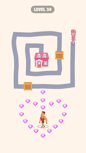 Draw To Home (Дроу Ту Хоум) [МОД: Все открыто, Дополнительные деньги и Меню MOD] Screenshot 4