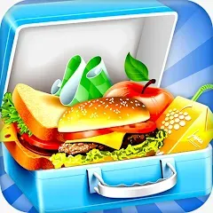 Скачать Lunch Box cooking Games 2023 (ШКОЛЬНЫЙ ОБЕД ПРИГОТОВЛЕНИЕ ПИЩИ Создание поваров) [МОД: Деньги, Монеты и Меню MOD] | Взлом Lunch Box cooking Games 2023 на Андроид