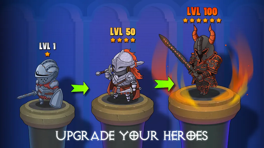 Dungeon: Age of Heroes (Данжен) [МОД: Деньги, Монеты и Меню MOD] Screenshot 3