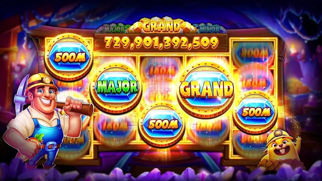 Jackpot Wins - Slots Casino (Джекпот Винс) [МОД: Все открыто, Дополнительные деньги и Меню MOD] Screenshot 2