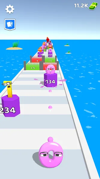 Merge Number Run (Мрдж Намбер Ран) [МОД: Много монет, Открытые уровни и Мега MOD] Screenshot 1