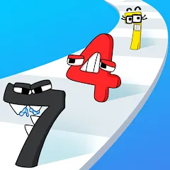 Скачать Merge Number Run (Мрдж Намбер Ран) [МОД: Много монет, Открытые уровни и Мега MOD] | Взлом Merge Number Run на Андроид