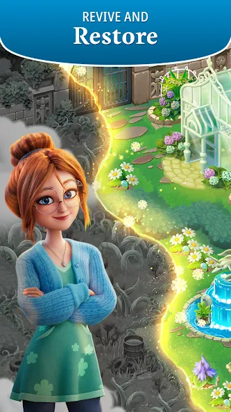 Merge Gardens (Мерж Гарденс) [МОД: Меню, Бесконечные монеты и Открытые уровни] Screenshot 2