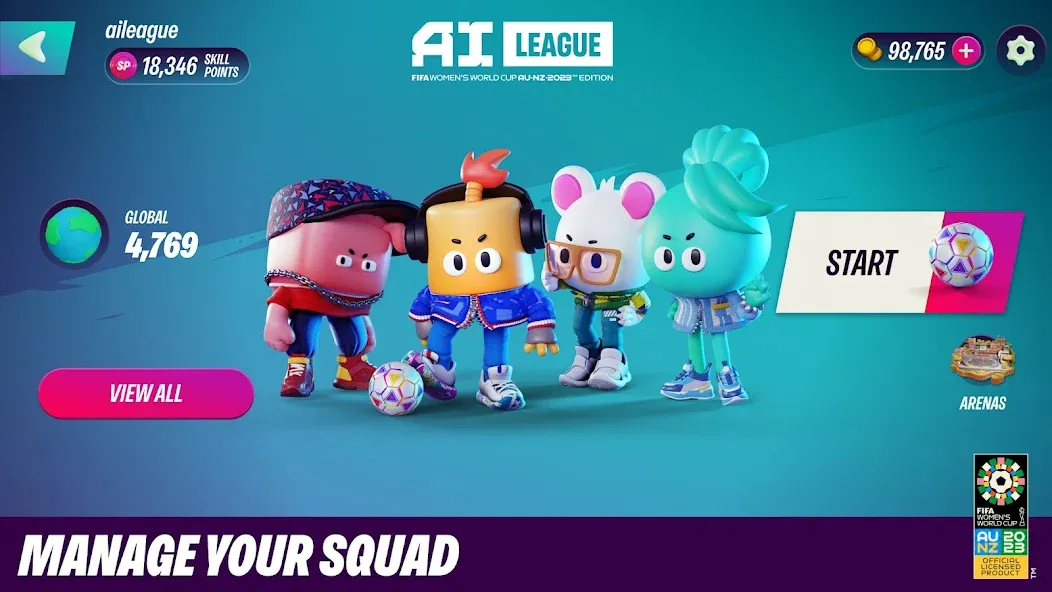 FIFA World Cup AI League (ФИФА Ворлд Кап ИИ Лига) [МОД: Все открыто, Дополнительные деньги и Меню MOD] Screenshot 2