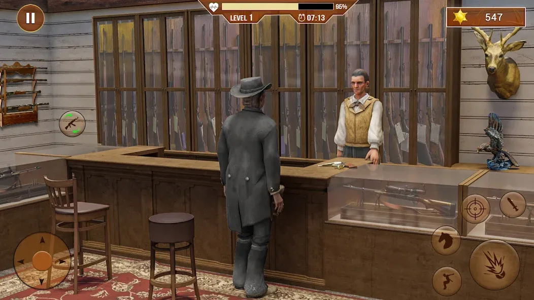 West Cowboy Shooting Games 3D [МОД: Бесконечные деньги, Монеты и Мега MOD] Screenshot 3