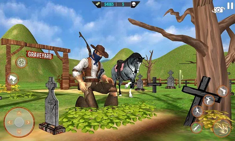 West Cowboy Shooting Games 3D [МОД: Бесконечные деньги, Монеты и Мега MOD] Screenshot 4