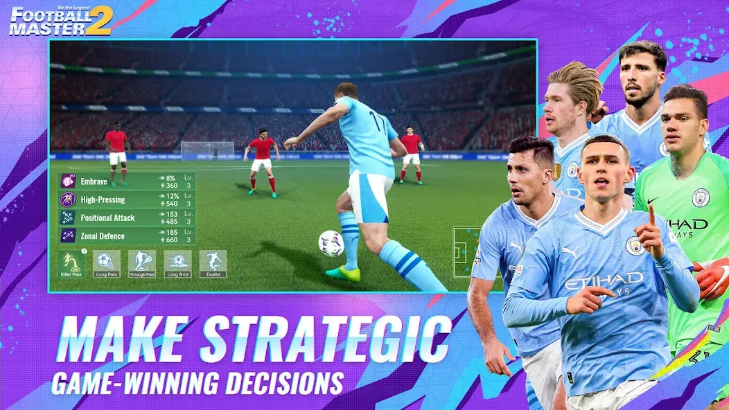 Football Master 2-Soccer Star (Футбол мастер 2) [МОД: Все открыто, Дополнительные деньги и Меню MOD] Screenshot 1