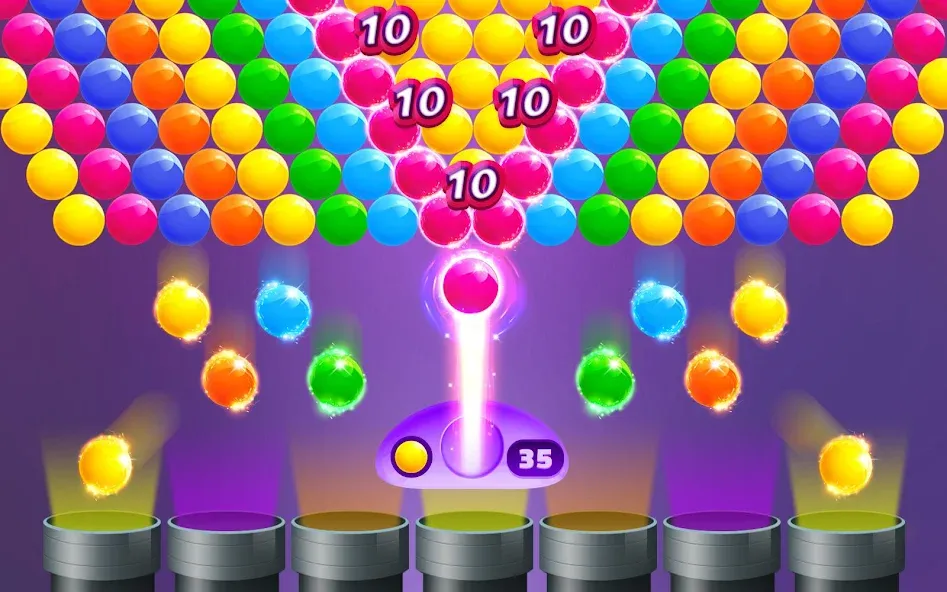 Action Bubble Game (Экшн Бабл Игра) [МОД: Бесконечные деньги, Монеты и Мега MOD] Screenshot 1