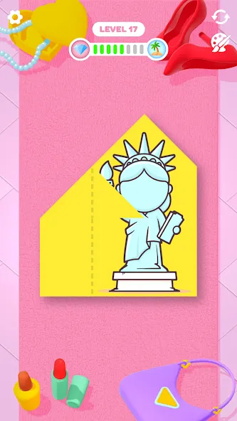 Paper Fold (Пэйпер Фолд) [МОД: Деньги, Монеты и Меню MOD] Screenshot 3