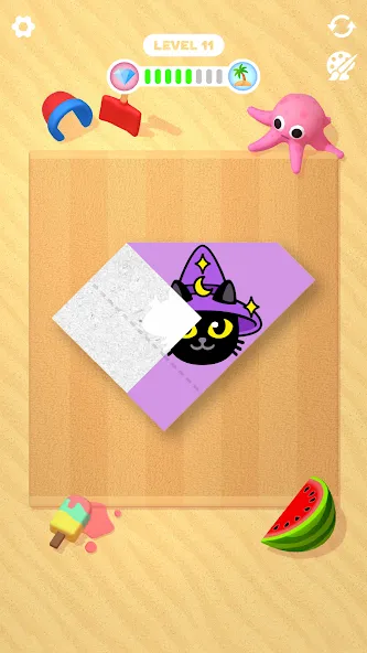 Paper Fold (Пэйпер Фолд) [МОД: Деньги, Монеты и Меню MOD] Screenshot 4