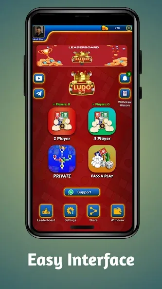 Ludo RJ - Play Ludo And Win (Лудо РДжей) [МОД: Деньги, Монеты и Меню MOD] Screenshot 1