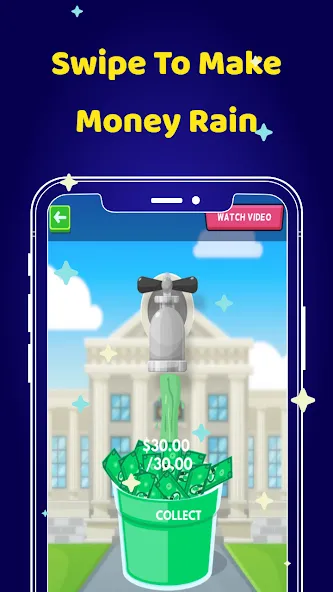 Money Clicker Game -Money Rain [МОД: Все открыто, Дополнительные деньги и Меню MOD] Screenshot 4