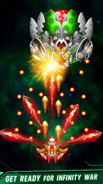 Space shooter - Galaxy attack (Спейс шутер) [МОД: Много монет, Открытые уровни и Мега MOD] Screenshot 4
