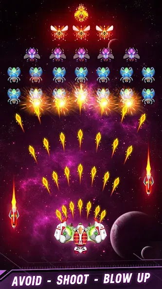 Space shooter - Galaxy attack (Спейс шутер) [МОД: Много монет, Открытые уровни и Мега MOD] Screenshot 5