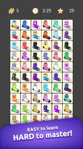 Onnect - Pair Matching Puzzle (Оннект) [МОД: Меню, Бесконечные монеты и Открытые уровни] Screenshot 1