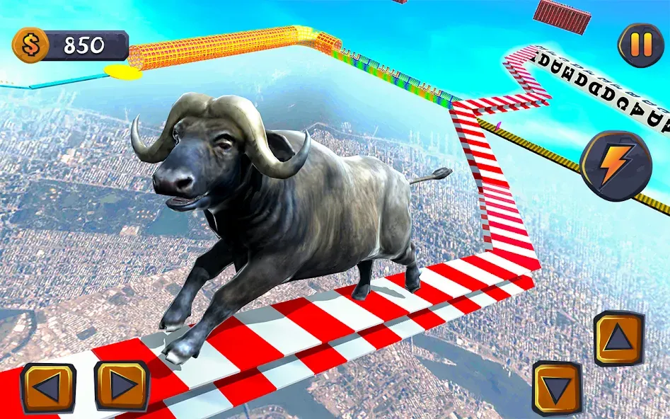 Epic Cow Ramp Rush Run Game [МОД: Деньги, Монеты и Меню MOD] Screenshot 4