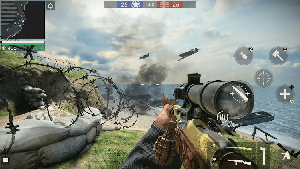 World War Heroes — WW2 PvP FPS (Ворлд Вар Хироес) [МОД: Много денег, Монет и Все открыто] Screenshot 3