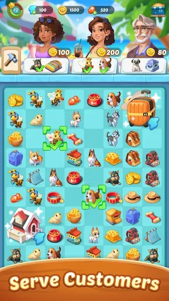 Seaside Escape®: Merge & Story (Сисайд Эскейп) [МОД: Много монет, Открытые уровни и Мега MOD] Screenshot 2