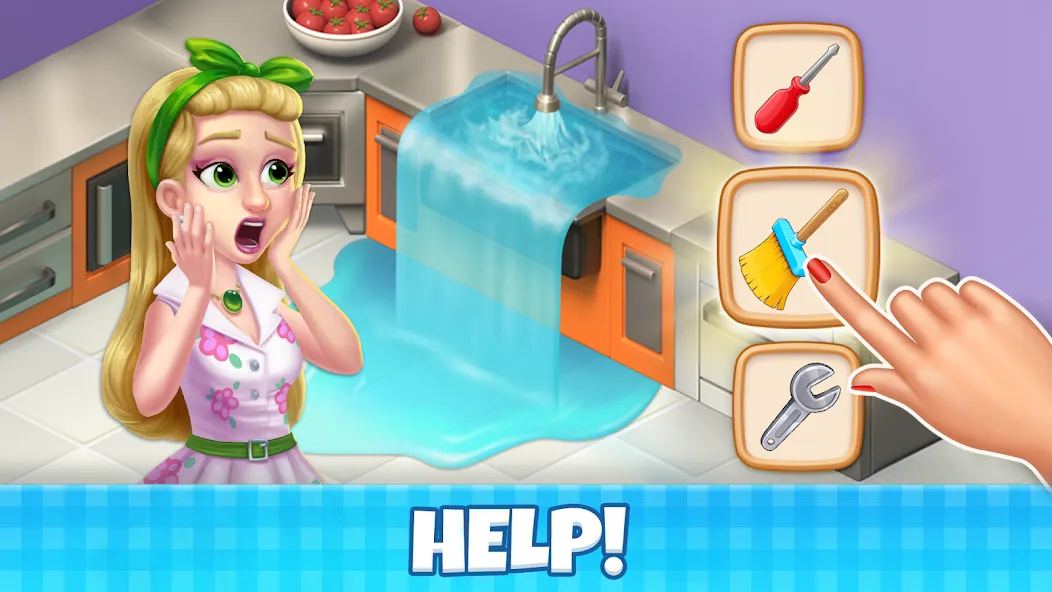 Manor Cafe - Match 3 Puzzle (Манор Кафе) [МОД: Все открыто, Дополнительные деньги и Меню MOD] Screenshot 3
