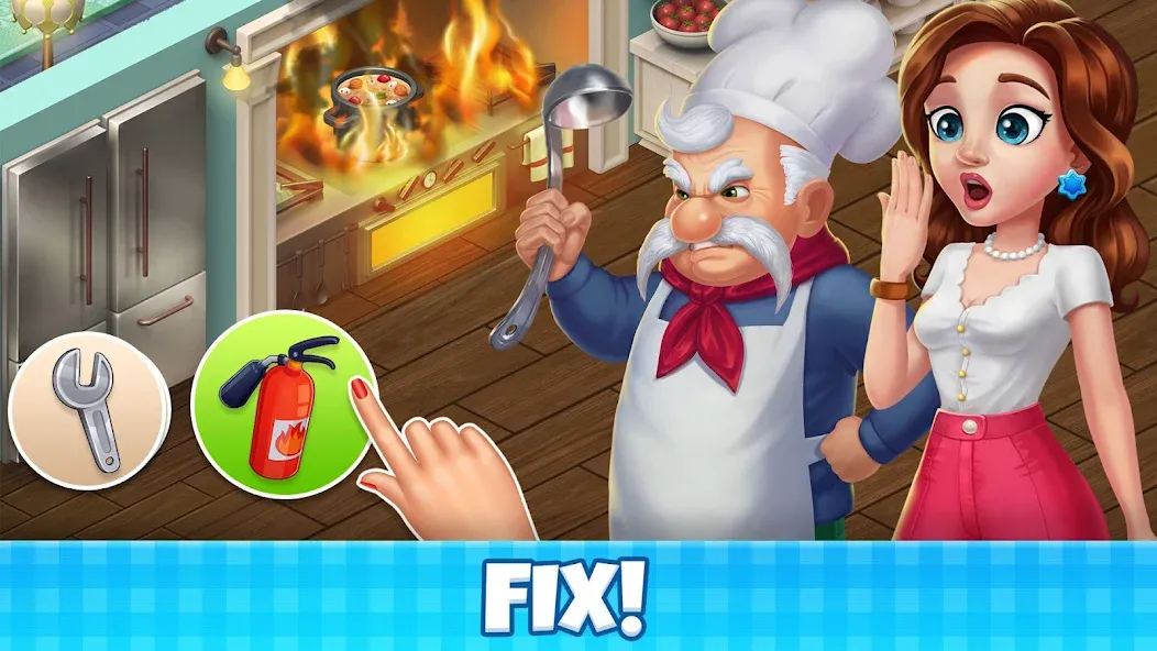 Manor Cafe - Match 3 Puzzle (Манор Кафе) [МОД: Все открыто, Дополнительные деньги и Меню MOD] Screenshot 5