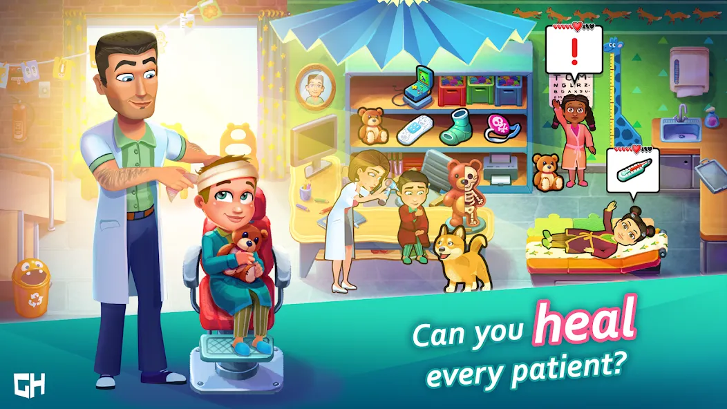 Heart's Medicine Hospital Heat [МОД: Меню, Бесконечные монеты и Открытые уровни] Screenshot 2