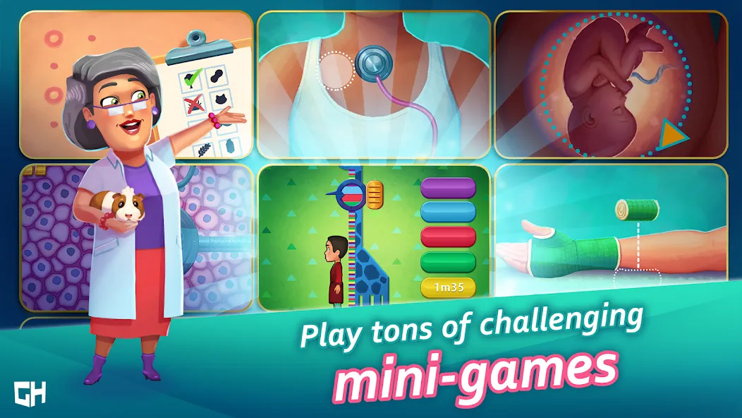 Heart's Medicine Hospital Heat [МОД: Меню, Бесконечные монеты и Открытые уровни] Screenshot 3