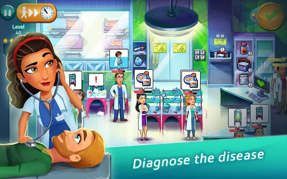 Heart's Medicine - Doctor Game [МОД: Меню, Бесконечные монеты и Открытые уровни] Screenshot 5