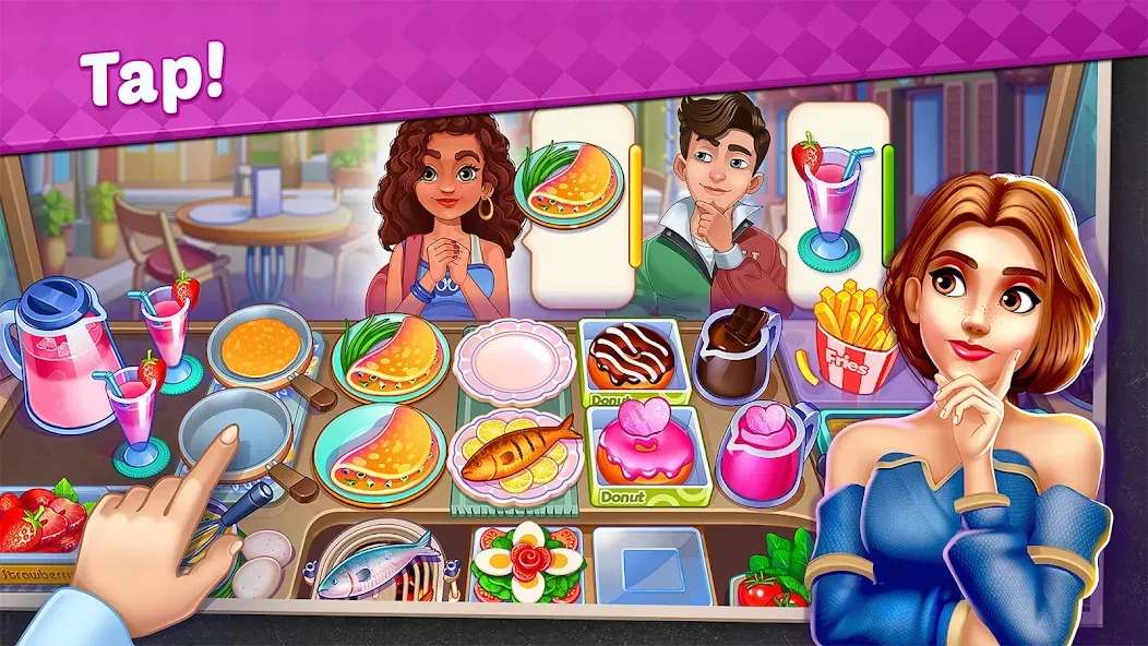 My Cafe Shop : Cooking Games (Мой Кафе Шоп) [МОД: Меню, Бесконечные монеты и Открытые уровни] Screenshot 1