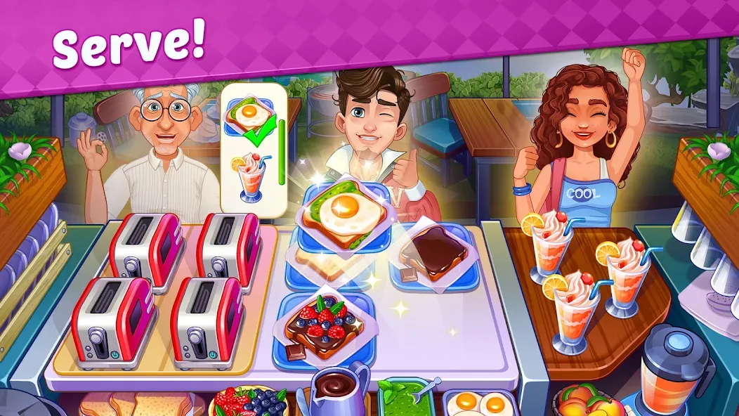 My Cafe Shop : Cooking Games (Мой Кафе Шоп) [МОД: Меню, Бесконечные монеты и Открытые уровни] Screenshot 3