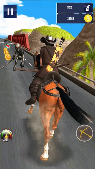 Cowboy Horse Run [МОД: Много монет, Открытые уровни и Мега MOD] Screenshot 4
