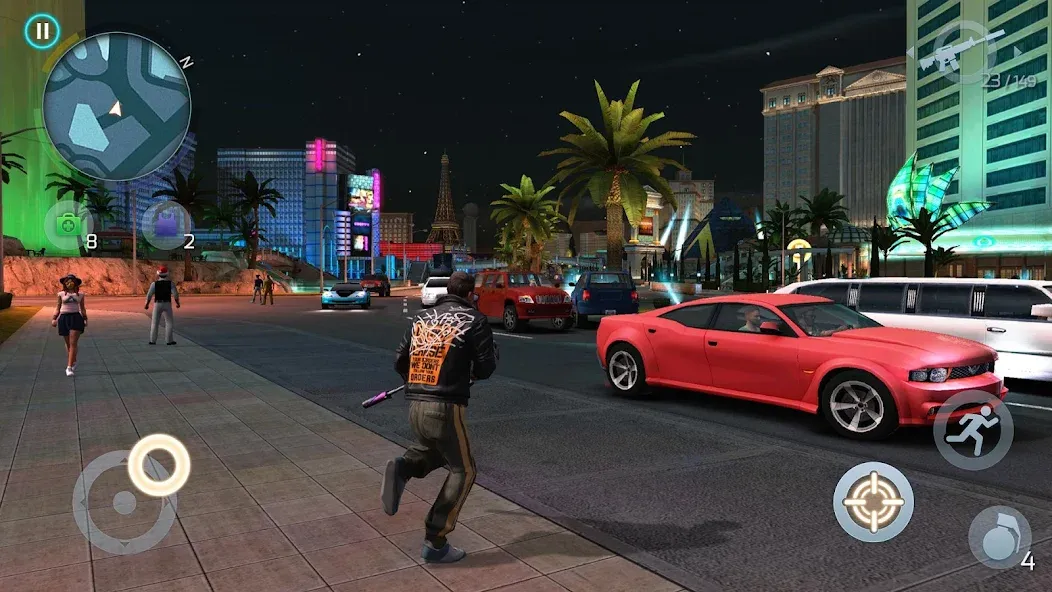 Gangstar Vegas: World of Crime (Гангстар Вегас) [МОД: Все открыто, Дополнительные деньги и Меню MOD] Screenshot 1