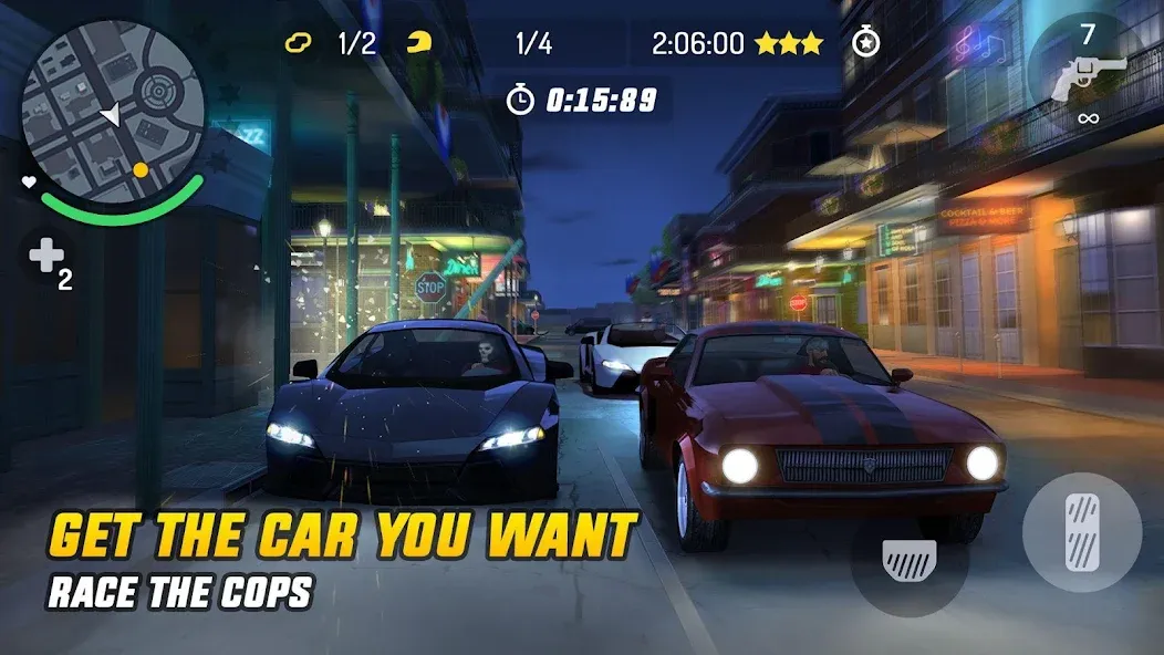 Gangstar New Orleans (Гангстар) [МОД: Меню, Бесконечные монеты и Открытые уровни] Screenshot 3
