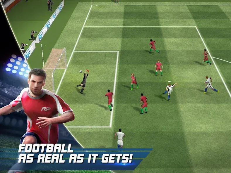Real Football (Реал Футбол) [МОД: Все открыто, Дополнительные деньги и Меню MOD] Screenshot 1