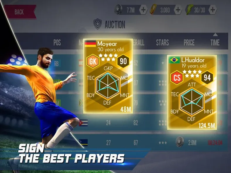 Real Football (Реал Футбол) [МОД: Все открыто, Дополнительные деньги и Меню MOD] Screenshot 3