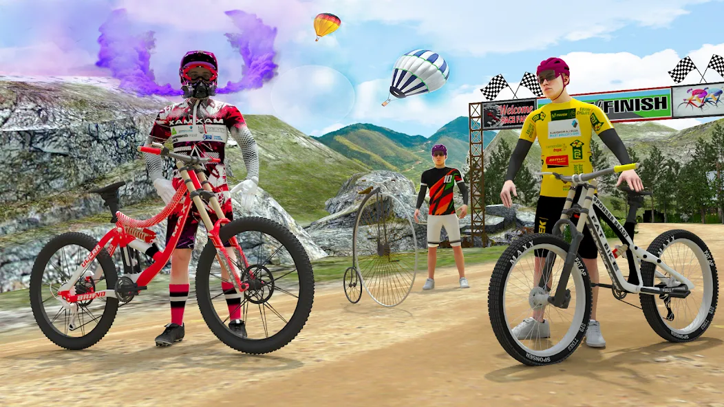 BMX Rider: Cycle Race Game [МОД: Много денег, Монет и Все открыто] Screenshot 4