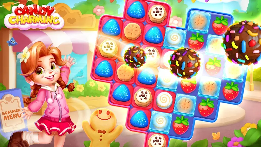 Candy Charming - Match 3 Games (энди Чарминг) [МОД: Много денег, Монет и Все открыто] Screenshot 5