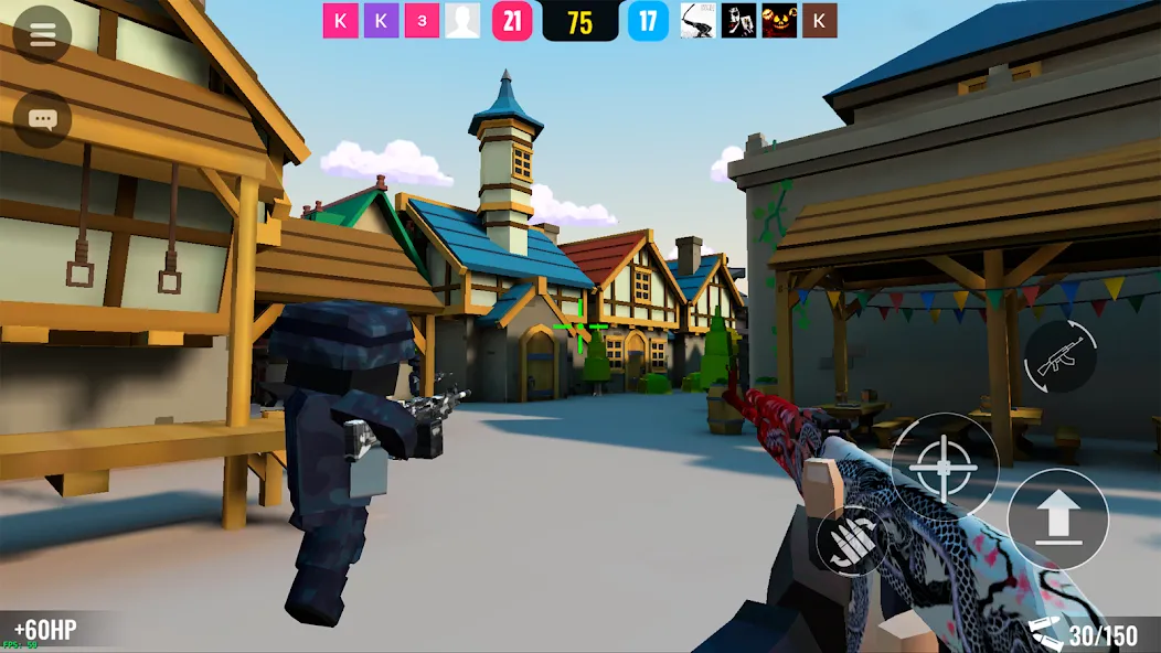 BLOCKFIELD — 5v5 PvP Shooter (БЛОКФИЛД) [МОД: Бесконечные деньги, Монеты и Мега MOD] Screenshot 1