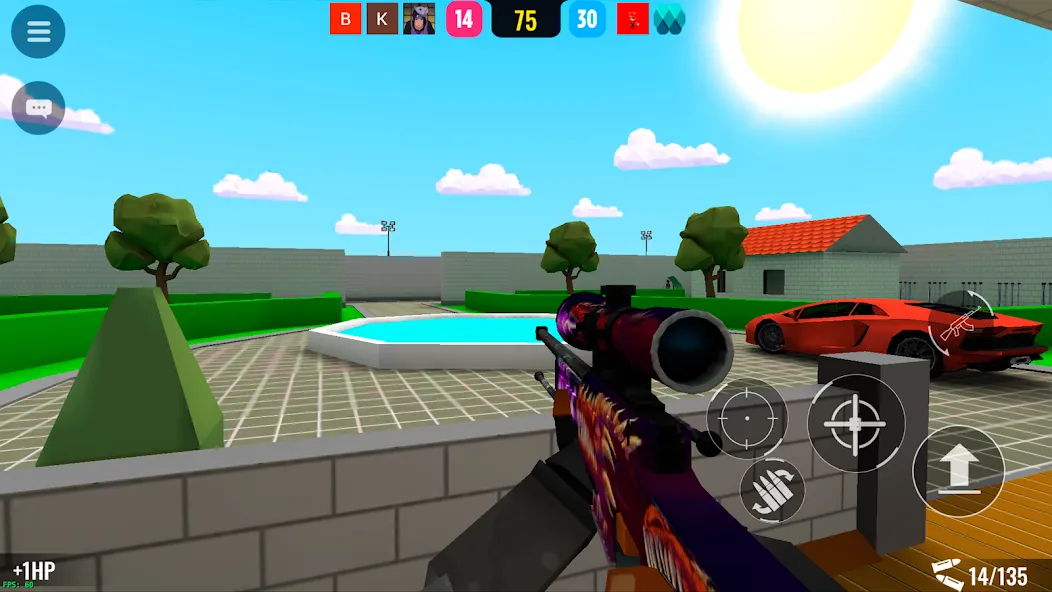 BLOCKFIELD — 5v5 PvP Shooter (БЛОКФИЛД) [МОД: Бесконечные деньги, Монеты и Мега MOD] Screenshot 2