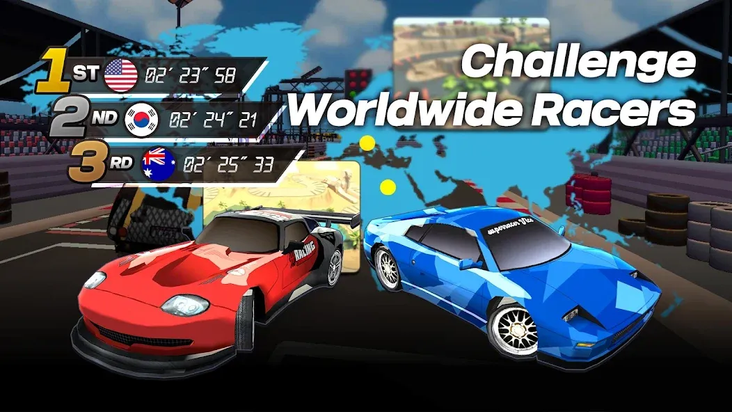 Drift Rally Boost ON (Дрифт Ралли Ускорение ВКЛ) [МОД: Много денег, Монет и Все открыто] Screenshot 3