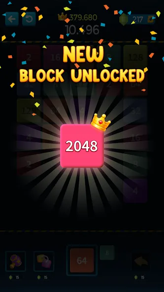 1M - Merge Number Block Puzzle [МОД: Меню, Бесконечные монеты и Открытые уровни] Screenshot 5