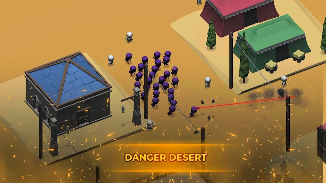 Crowd War - Action Game (Крауд Вар) [МОД: Меню, Бесконечные монеты и Открытые уровни] Screenshot 5