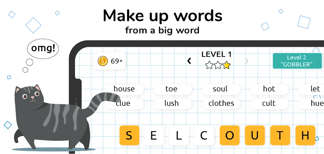 Words in Word [МОД: Много денег, Монет и Все открыто] Screenshot 1