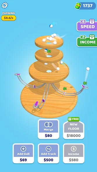 Spinning Balls (Спиннинг Болз) [МОД: Деньги, Монеты и Меню MOD] Screenshot 3