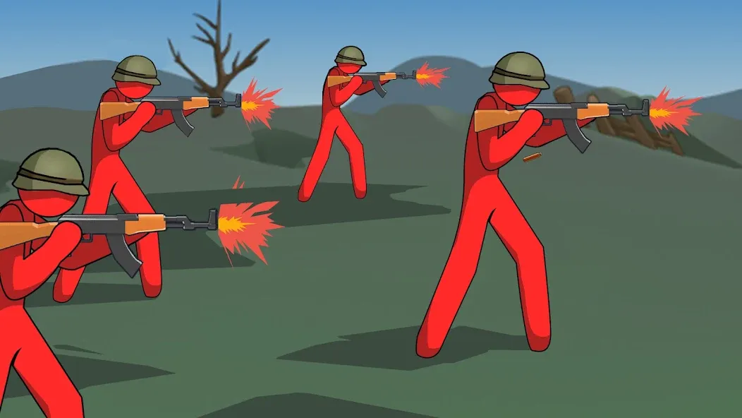 Stickman History Battle (Стикмен История Битва) [МОД: Много монет, Открытые уровни и Мега MOD] Screenshot 1