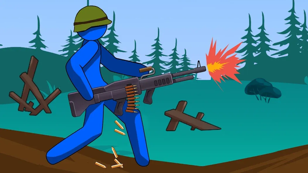 Stickman History Battle (Стикмен История Битва) [МОД: Много монет, Открытые уровни и Мега MOD] Screenshot 2
