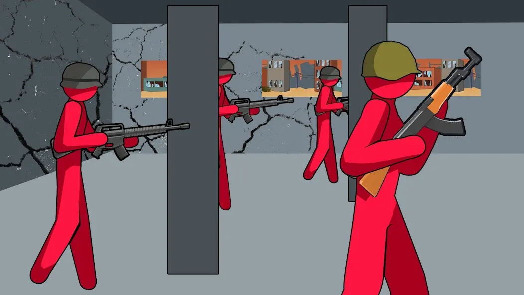 Stickman History Battle (Стикмен История Битва) [МОД: Много монет, Открытые уровни и Мега MOD] Screenshot 3