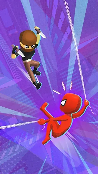 Web Master: Stickman Superhero (Вебмастер) [МОД: Бесконечные деньги, Монеты и Мега MOD] Screenshot 1