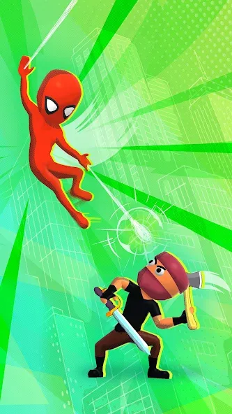 Web Master: Stickman Superhero (Вебмастер) [МОД: Бесконечные деньги, Монеты и Мега MOD] Screenshot 2
