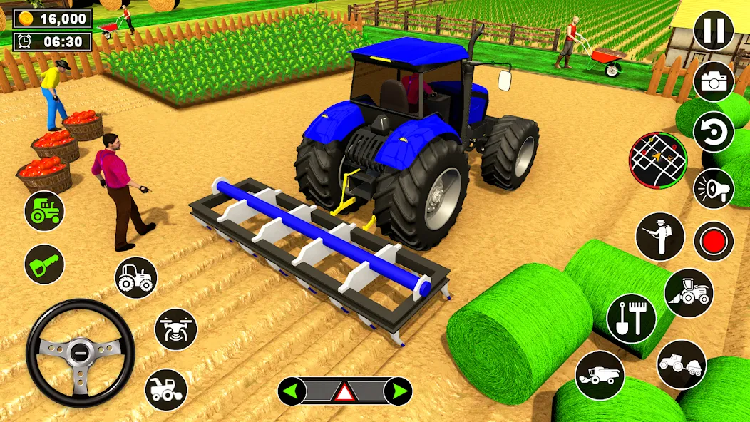 Real Tractor Driving Simulator (Реальный симулятор вождения трактора) [МОД: Меню, Бесконечные монеты и Открытые уровни] Screenshot 2