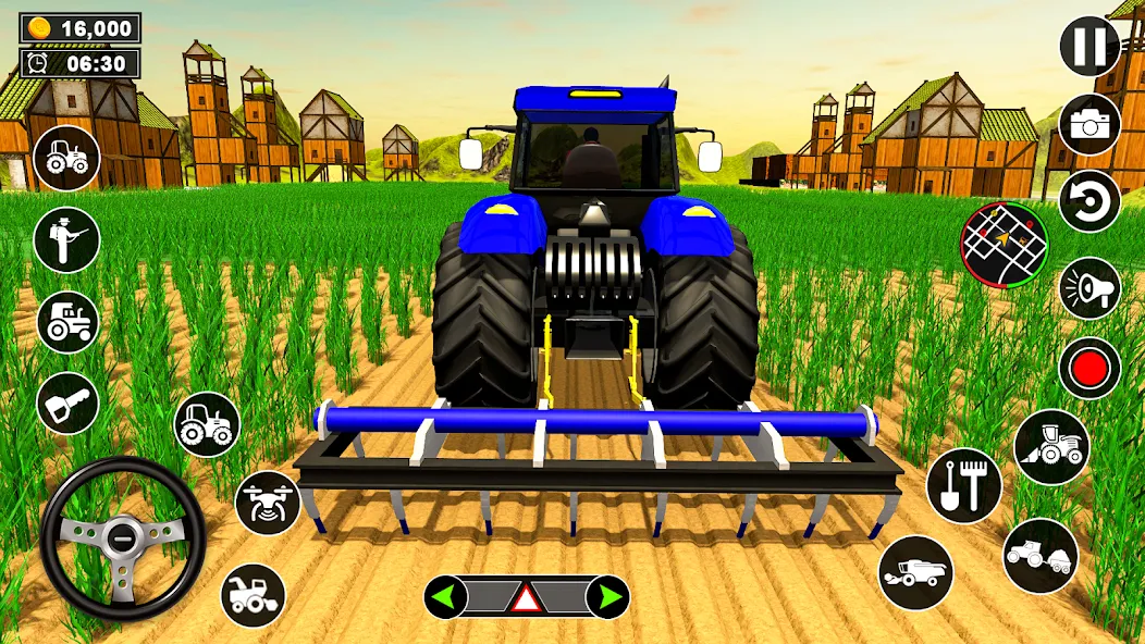 Real Tractor Driving Simulator (Реальный симулятор вождения трактора) [МОД: Меню, Бесконечные монеты и Открытые уровни] Screenshot 3
